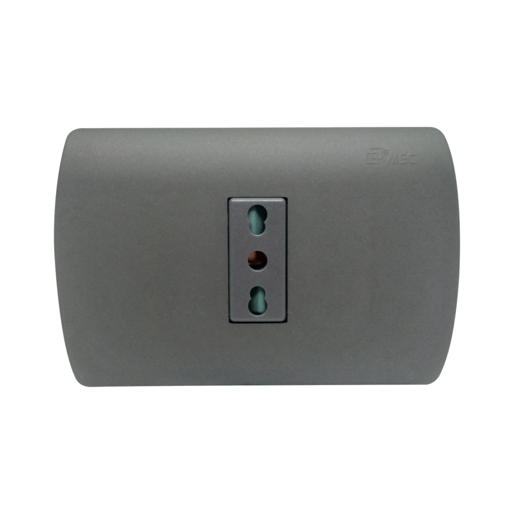 Placa Armada – Tomacorriente Simple 10/16A | Aris Pro Mate